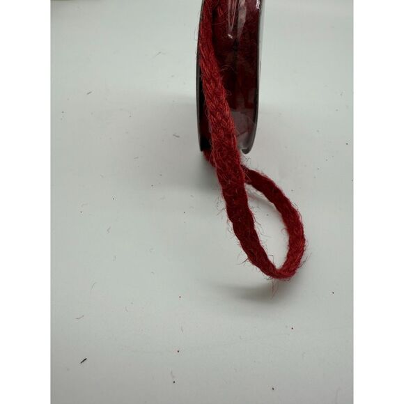 Decorative holiday ribbon red flat rope - Picture 1 of 3